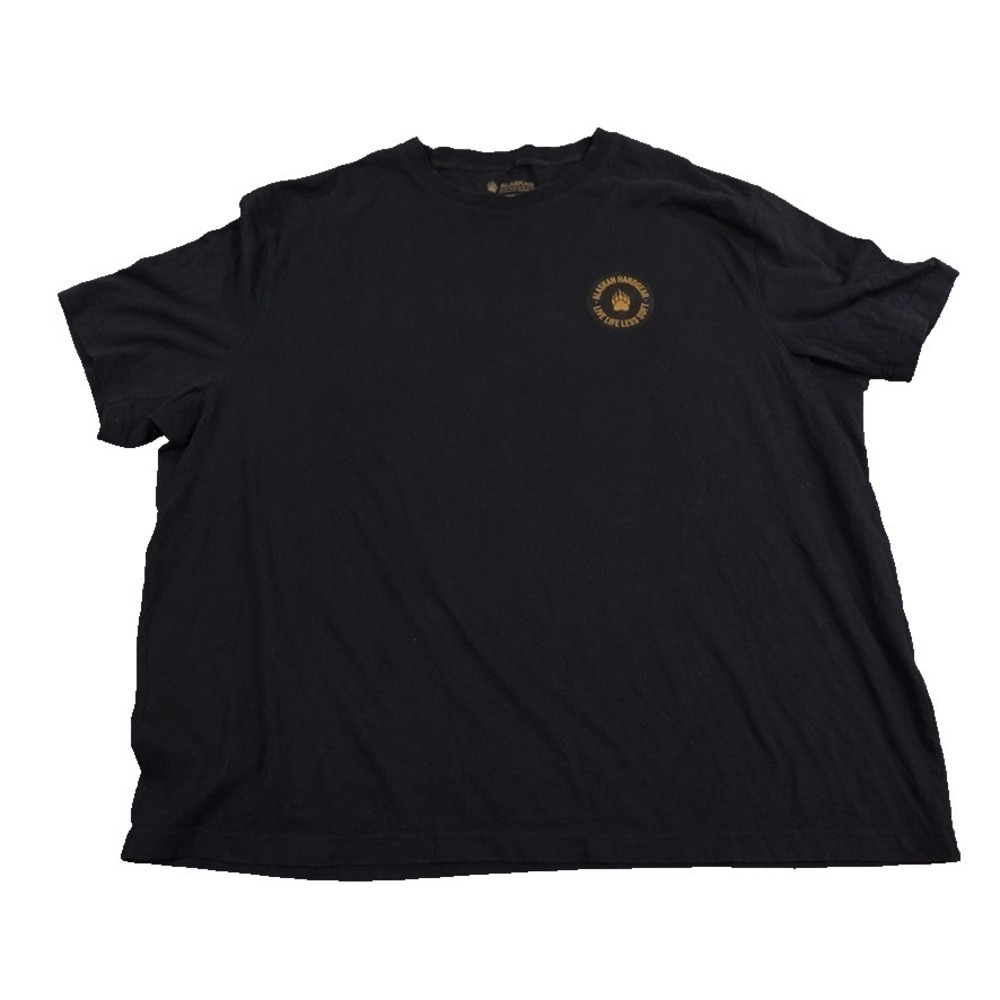 Alaskan Hard Gear AKHG Crosshaul Shirt Mens 2XL Black Short Sleeve Cookie Logo